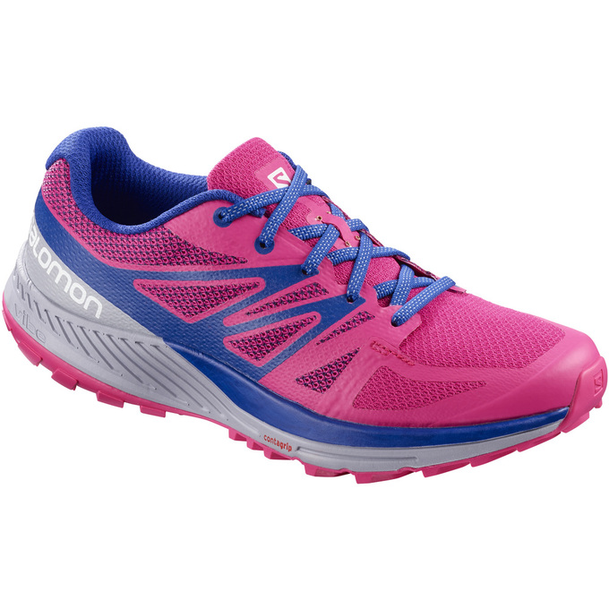 Salomon Singapore Womens Trail Running Shoes - SENSE ESE W Pink/White | 43820-AMCF